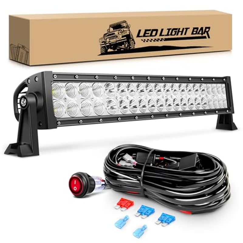 22in 120W LED Spot Flood Combo Light Bar