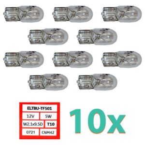 501 W5W Sidelight Bulbs x10