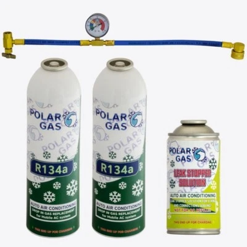 Air Con Recharge Gas Kit R134a 400g