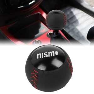 Black Leather Gear Knob M12x1.25