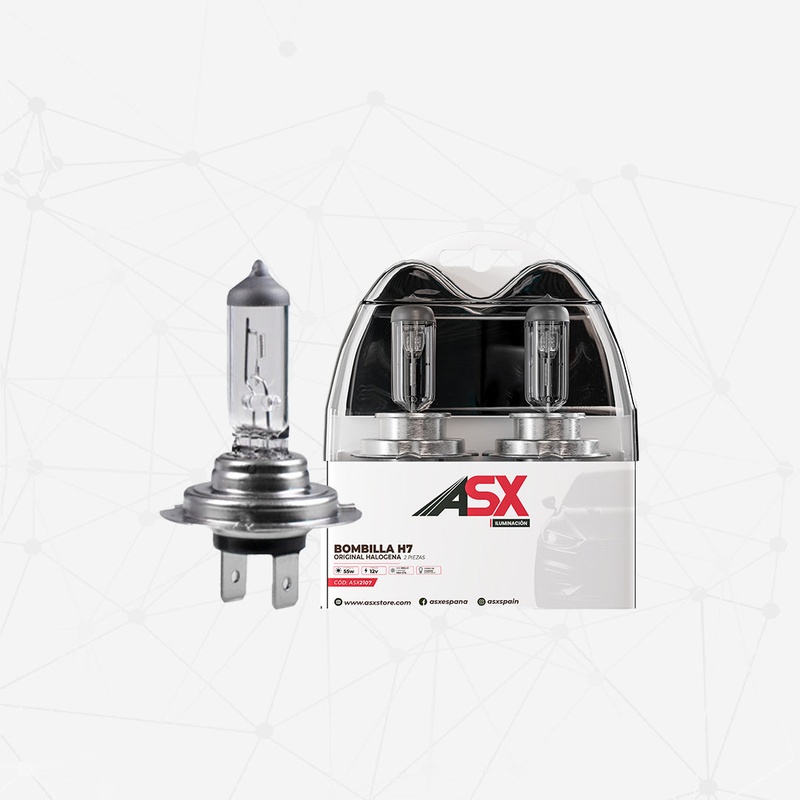 H7 Halogen Headlight Bulb Pair 55W