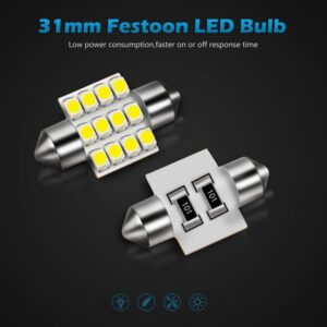 LED Interior Festoon Bulb 31mm Pair