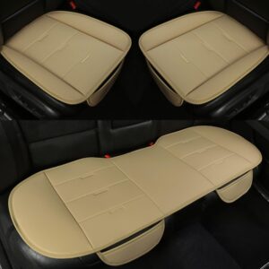 Sheepskin Seat Cover Front Pair Beige